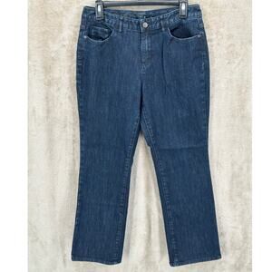 Coldwater Creek Jeans‎ Womens 10 Petite Dark Wash Slim Straight Stretch Casual